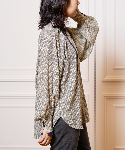 「IENA LA BOUCLE」 長袖ブラウス FREE アイボリー レディース_画像7