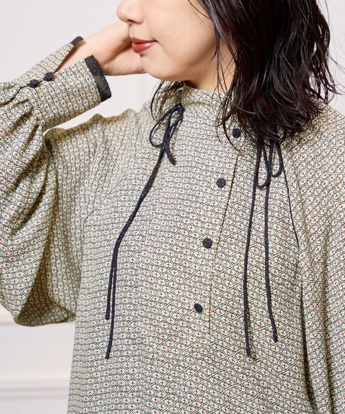 「IENA LA BOUCLE」 長袖ブラウス FREE アイボリー レディース_画像8