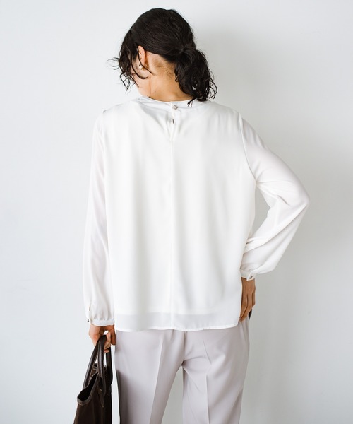 「ANNA LUNA」 長袖ブラウス MEDIUM ベージュ レディース_画像3