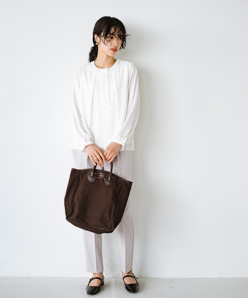 「ANNA LUNA」 長袖ブラウス MEDIUM ベージュ レディース_画像4