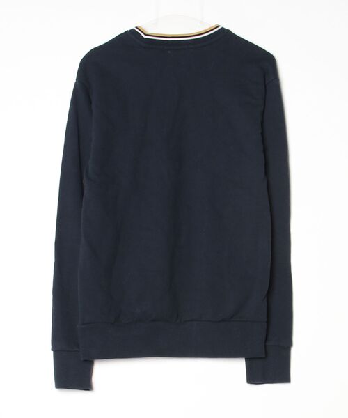 「FRED PERRY」 スウェットカットソー M ネイビー レディース_画像2