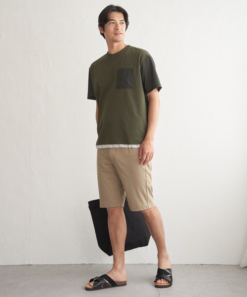 tシャツ 冷感異素材コンビTシャツ メンズ | ikka | 18