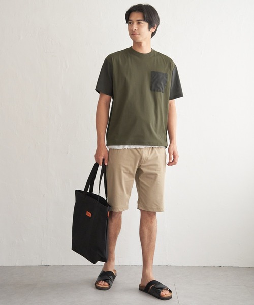 tシャツ 冷感異素材コンビTシャツ メンズ | ikka | 19