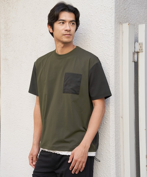 tシャツ 冷感異素材コンビTシャツ メンズ | ikka | 16