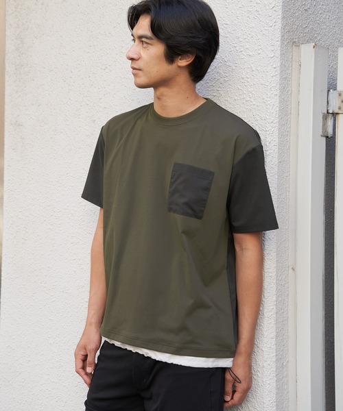 tシャツ 冷感異素材コンビTシャツ メンズ | ikka | 17