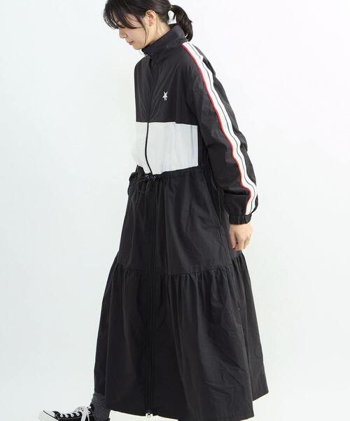 ワンピース SIDE LINE TRACK TIERED DRESS | CONVERSE TOKYO