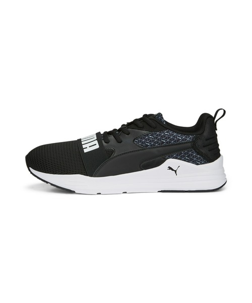 「PUMA」 ローカットスニーカー 26.5cm ブラック×ブラック メンズ_画像4