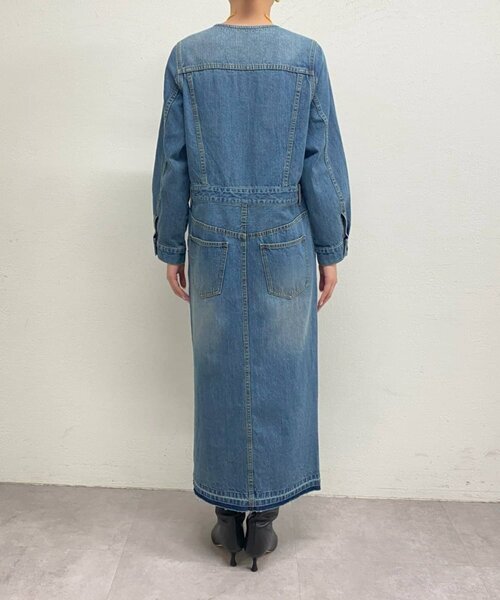 Loungedress（ラウンジドレス） 長袖ワンピース MEDIUM ブルー 