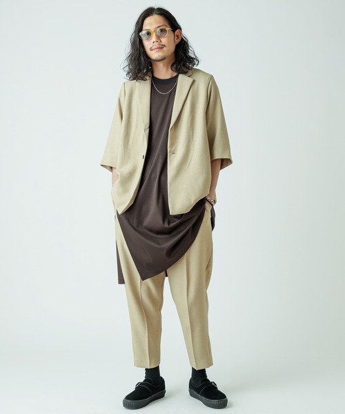 「Lui's」 スラックス MEDIUM ダークブラウン メンズ_画像2