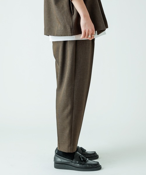 「Lui's」 スラックス MEDIUM ダークブラウン メンズ_画像7
