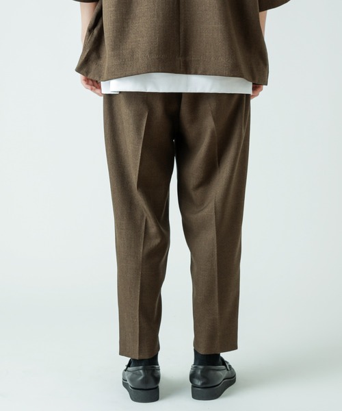 「Lui's」 スラックス MEDIUM ダークブラウン メンズ_画像9