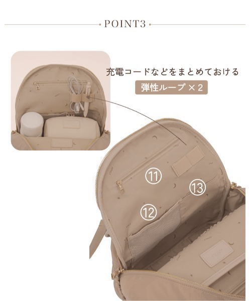 APRILY デイバック リュック マルチウェイ多機能リュック レディース