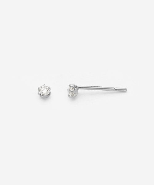ピアス プラチナ ダイヤモンド ピアス（0.1ct） BLOOM/ブルーム レディースの画像