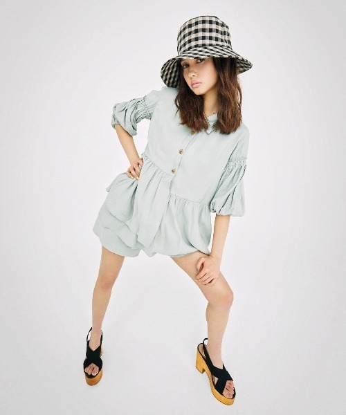 ワンピース 袖ボリュームラッフルチュニック ショートパンツセット Zozotown Paypayモール店 通販 Paypayモール