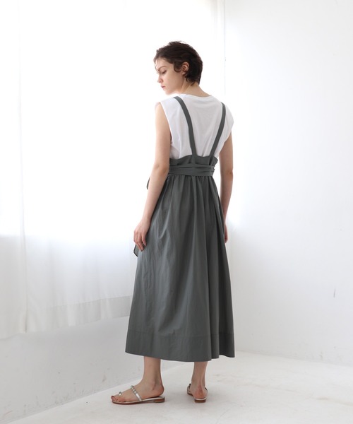 DRESSLAVE サロペット オーバーオール washer paper taffeta 