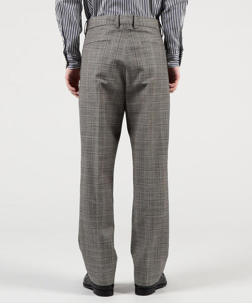 パンツ シェットランドウール 1プリーツパンツ シェットランドウール