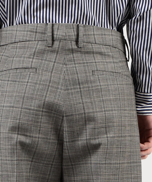 パンツ シェットランドウール 1プリーツパンツ シェットランドウール