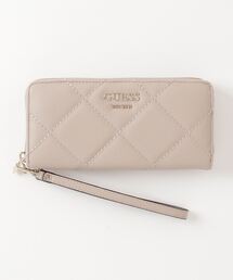 GUESS 財布 GUESS/ゲス キルティングアラウンドZIPウォレット