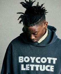 UNION ブラック クロップドパーカー クロップドビジュープリントパーカー KSG20934