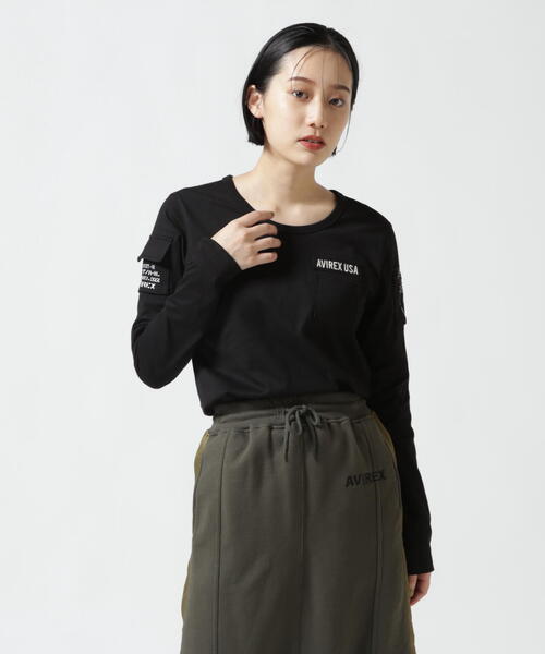 AVIREX tシャツ FATIGUE L/S T-SHIRT/ ファティーグロング