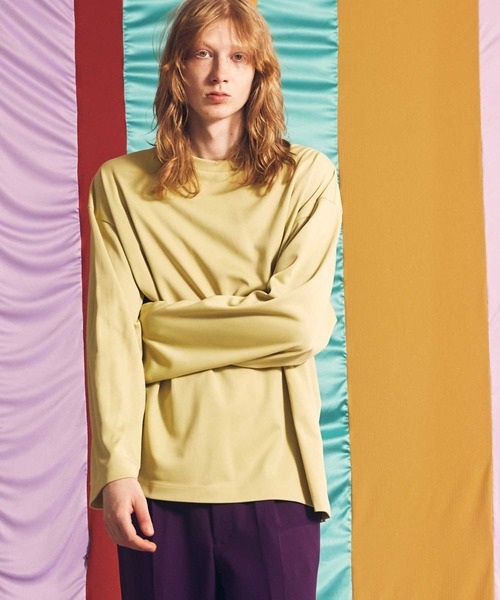 MAISONSPECIALプライムオーバークルーネックロングスリーブティーシャツ UNISEX》Prime-Over Smashing Light Punch Crew Neck Long
