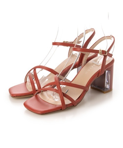 カリーノ（carino）/スクエアトゥストラップサンダル carino（カリーノ） サンダル スクエアトゥストラップサンダル