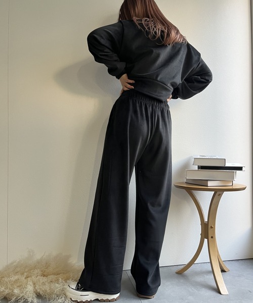 セットアップ 「セットアップ」ジップニットソーカーディガン＆パンツ レディース | LACーVERT | 08