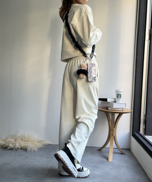 セットアップ 「セットアップ」ジップニットソーカーディガン＆パンツ レディース | LACーVERT | 14