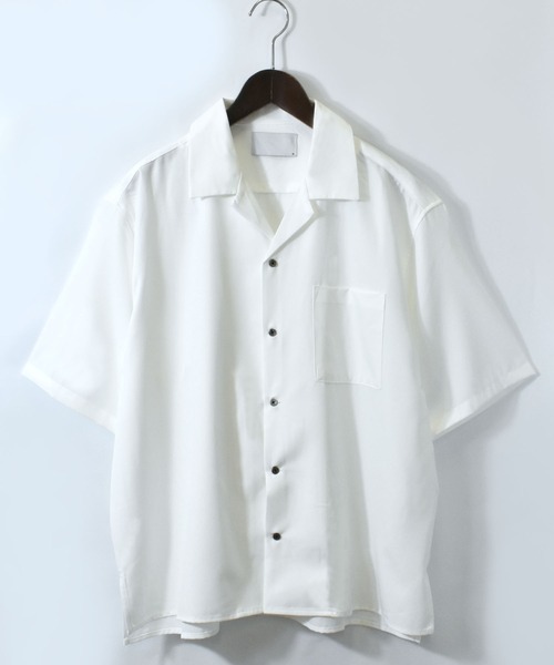 メンズ 半袖シャツ ビッグシルエット Y02208 2ポケット ビッグシルエット レギュラー半袖シャツ【3 color