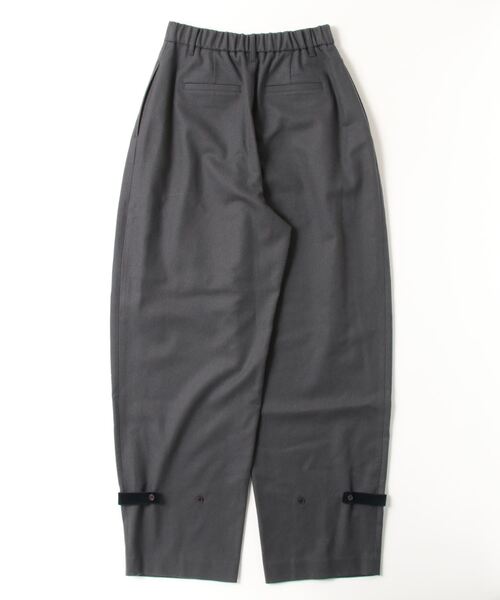 amomento アモーメント　ワイドパンツ　黒 パンツ AMOMENTO/アモーメント SOLID WIDE TUCK WOOL PANTS