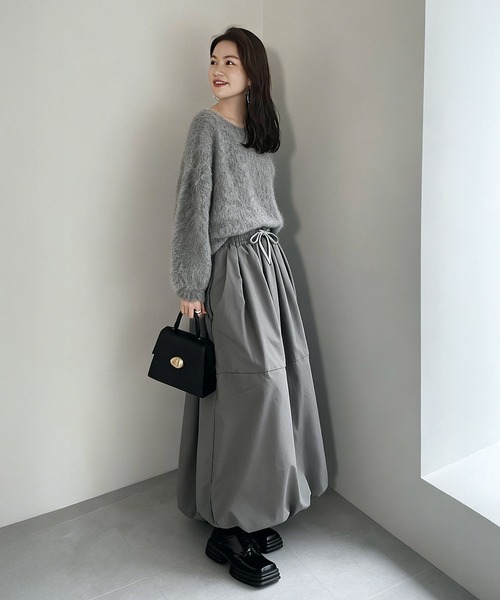 BLANC FICELLE スカート バルーンスカート ロング丈 : ZOZOTOWN Yahoo