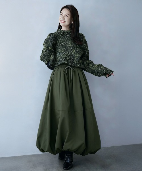 BLANC FICELLE スカート バルーンスカート ロング丈 : ZOZOTOWN Yahoo