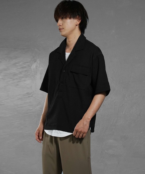 黒いポロシャツ 襟多色 Kolor size2 黒いポロシャツ 襟多色 Kolor size2 Kolor ポロシャツ | ブラック