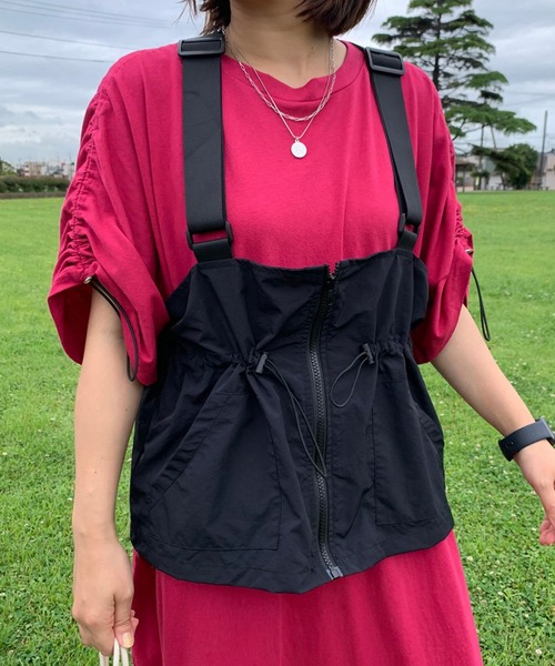CRB ベスト ジレ 撥水ビスチェベスト レディース : ZOZOTOWN