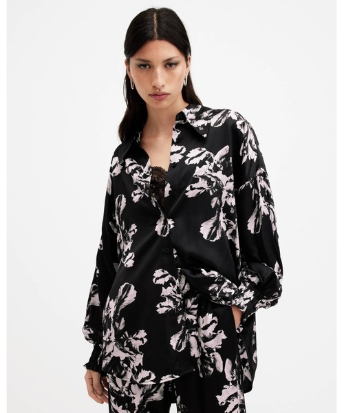 ブラウス シャツ CHARLI RELAXED FIT SILK BLEND SHIRT | CHARLI リラックス フィット シルク ブレンド シ