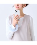 スマホハンドストラップ チュール ブルー (ス...の詳細画像2