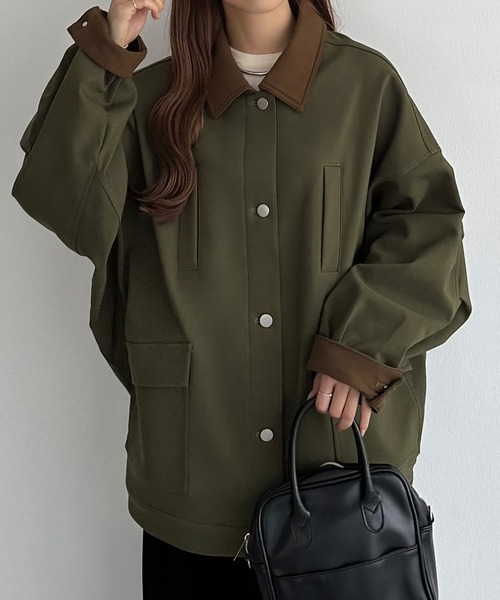 callautia（カラウティア） コート アウター 裏起毛ボンディング