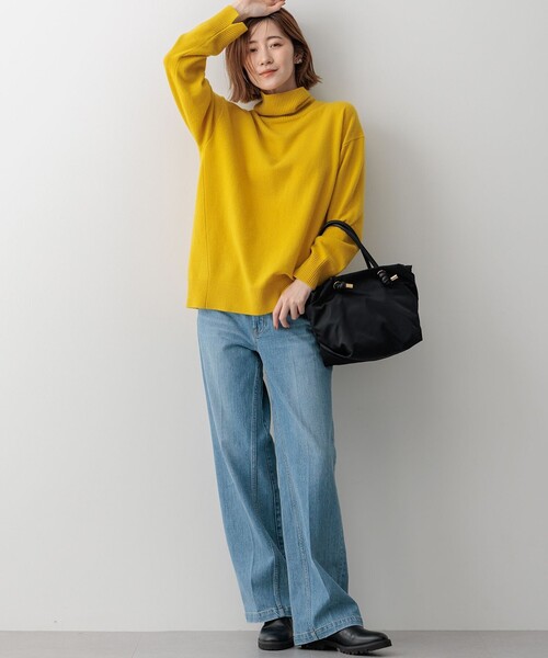 新品タグ付　23区　ブラックデニムパンツ　大きいサイズ　46 XXL 23区 ジーンズ デニム デニムパンツ 「CLASSY.6月号掲載」23区