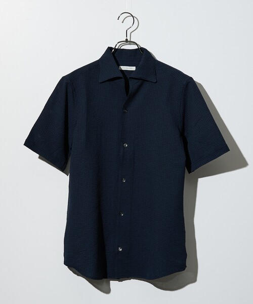 DESIGNWORKS（デザインワークス） シャツ 半袖 「DotAir」2WAY 半袖