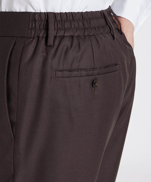 Paul Smith スラックス ソリッド ウールストレッチ テーパード