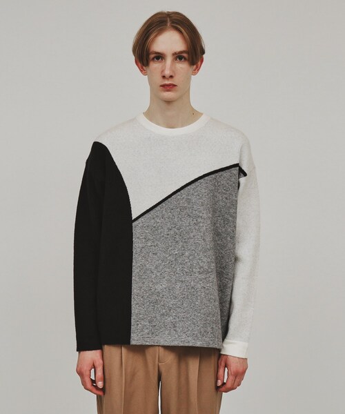 tk.TAKEO KIKUCHI（ティーケータケオキクチ） セーター ニット ナナメ