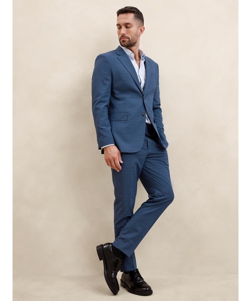 BANANA REPUBLIC スーツ　ジャケット　花柄　カラフル　サイズ42 BANANA REPUBLIC カジュアルスーツ FACTORY STORE ブルーグレン