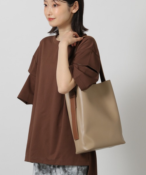 【高見え、機能的】ブラウンレザー バッグ(レディース使用可) エレガンススタイル特集】 ハンドバッグ ショルダーバッグ レディース