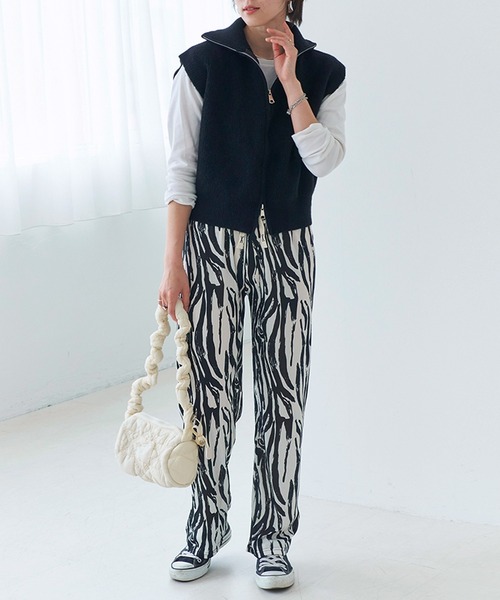 パンツ 「Fizz/フィズ」　総柄レイヤードプリーツパンツ レディース | Fizz | 02