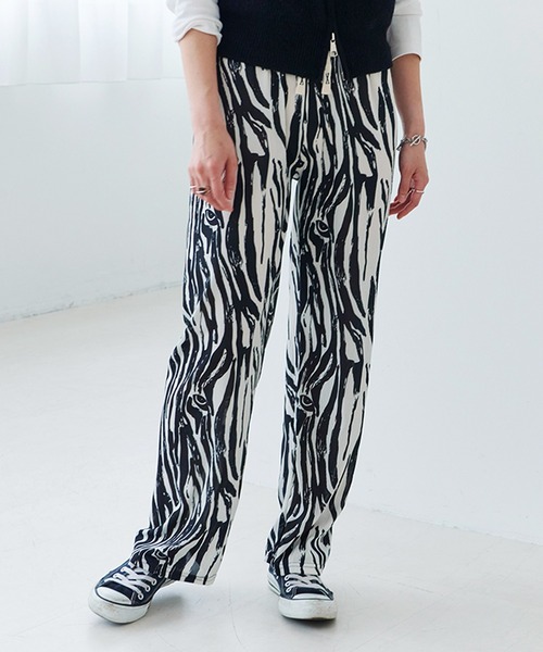 パンツ 「Fizz/フィズ」　総柄レイヤードプリーツパンツ レディース | Fizz | 04