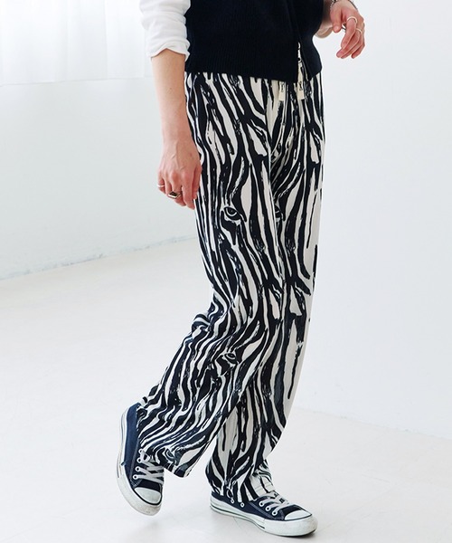 パンツ 「Fizz/フィズ」　総柄レイヤードプリーツパンツ レディース | Fizz | 05