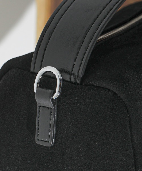 en CAnAF ハンドバッグ 牛革スウェード 2way ワンハンドル ショルダー