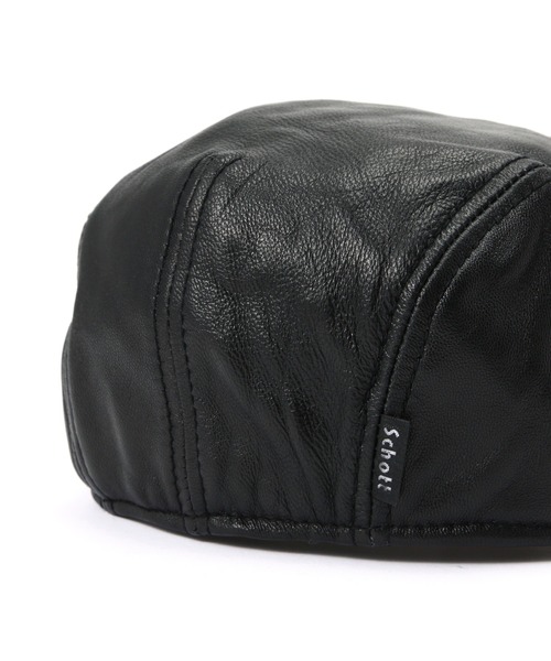 Schott N.Y.C（ショット） 帽子 ベレー帽 Schott/ショット/LEATHER