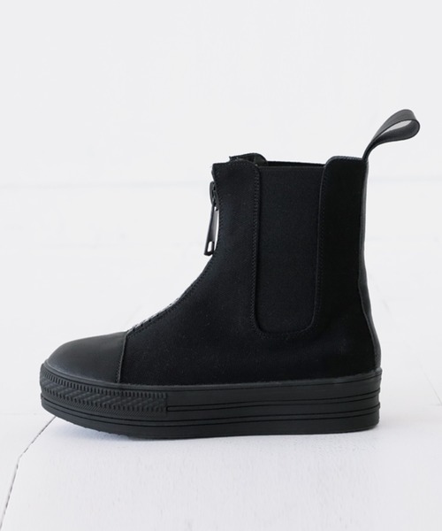 「antiqua」 ショートブーツ S ブラック レディース_画像6