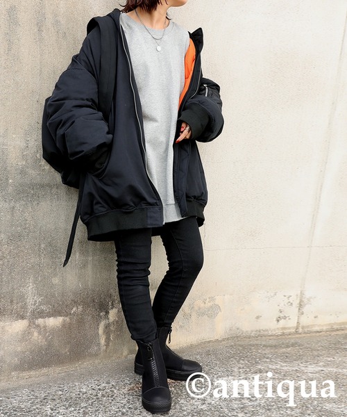 「antiqua」 ショートブーツ S ブラック レディース_画像8